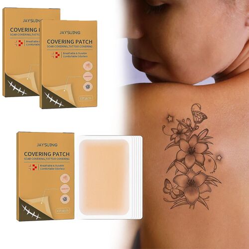 18 Pcs Respirant Tatouage Défaut Dissimulant Ruban, Cicatrices Défaut Couvrir Les Autocollants De Ruban Adhésif, Tatouage Skin Shields Cover 