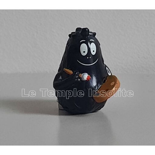Barbapapa - peluche 20 cm - barbouille noir - jouéclub