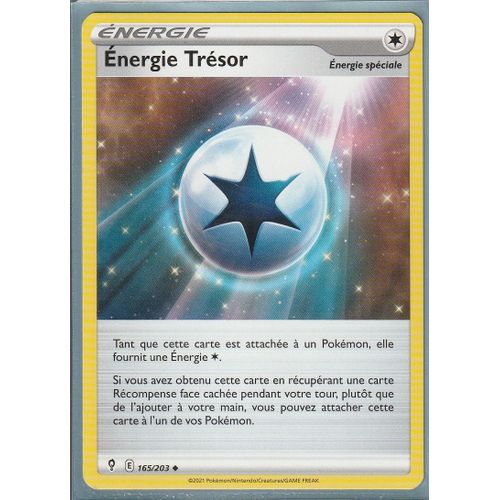 Carte Pokemon - Energie Trésor - 165/203 - Épée Et Bouclier 7 - Evolution Céleste - Eb7 - Vf