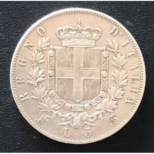 5 Lires 1873, Vittorio Emanuele Ii
