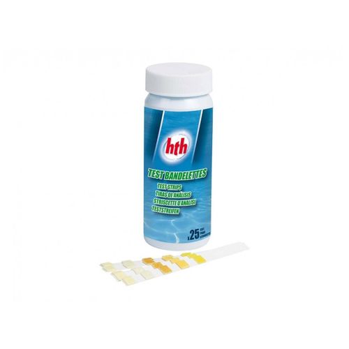 25 Bandelettes De Test Hth Pour Analyse De Spa Et Piscine Et Traitement De L'eau