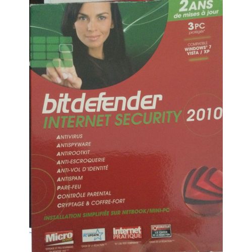 Bitdefender Internet Security 2010 - Version Boîte (2 Ans) - 3 Pc - Win - Français)
