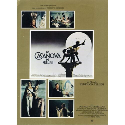 Le Casanova De Fellini, Synopsis, De Federico Fellini, Avec Donald Sutherland, Cicely Browne