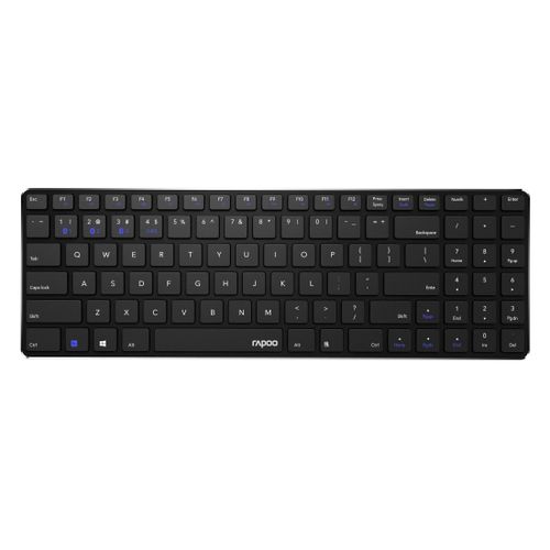 Clavier multimédia sans fil Multi-Mode "E-9100M" AZERTY Noir