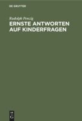 Ernste Antworten Auf Kinderfragen