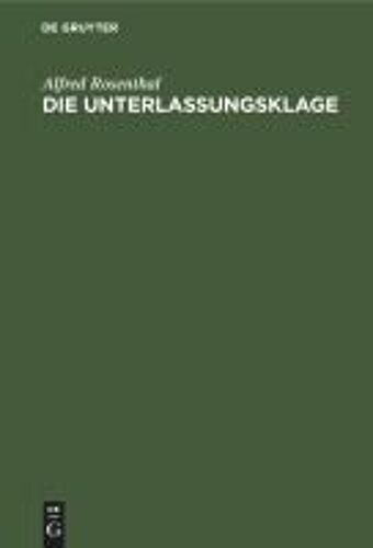 Die Unterlassungsklage