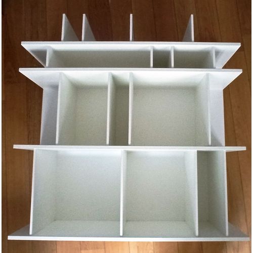 Bibliothèque Como Bo Concept Blanc Mat 102,5 X 102,5 X 31 Cm Boconcept