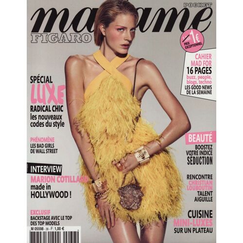 Madame Figaro Pocket / 04-11-2011 N°36 : Marion Cotillard (7p) - Alice Dellal (3p) Martin Parr (3p)