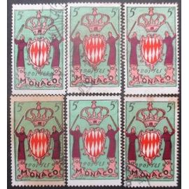 Monaco N°411 X 6 Oblitéré