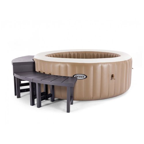 Entourage spa Intex PureSpa rond 4 places (2 modules médium + 2 hauts)