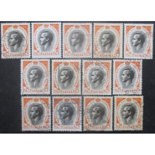 Monaco N°544 X 13 Oblitéré