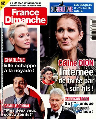 France Dimanche N°4004 Du 26 Mai 2023 : Celine Dion - Charlene - Camille Combal - Harrison Ford
