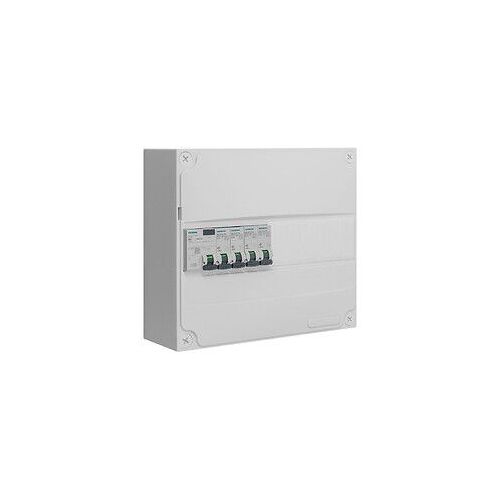 Tableau 1 rangée pré-équipé 1 inter. diff. 40A type AC + 4 disjoncteurs-SIEMENS
