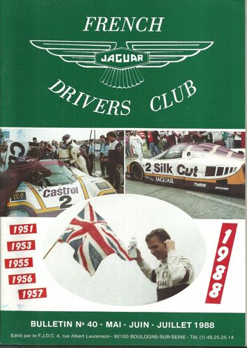 Magazine French Jaguar Drivers Club N° 40 
