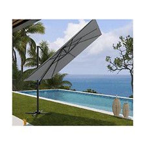 Sunking - Parasol Déporté 3x3m - Gris Perle