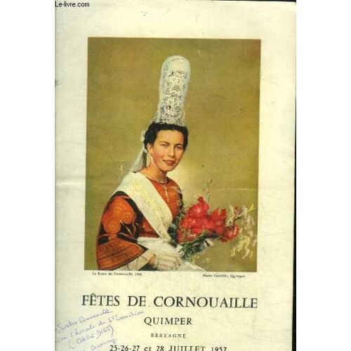 Fetes De Cornouaille Quimper Bretagne 25-26-27 Et 28 Juillet 1957