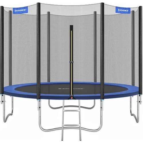 Trampoline Extérieur Avec Filet De Protection, Bleu Foncé / Ø 366 Cm