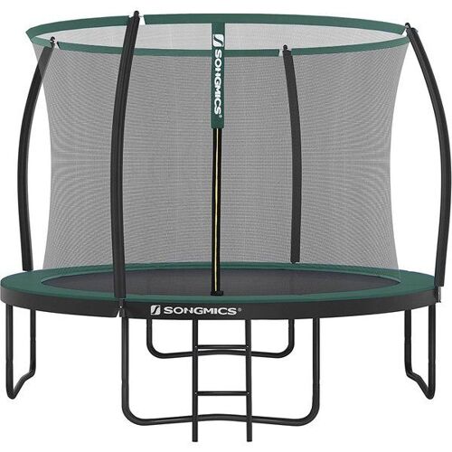 Trampoline Extérieur Avec Échelle, Vert / Ø 366 Cm