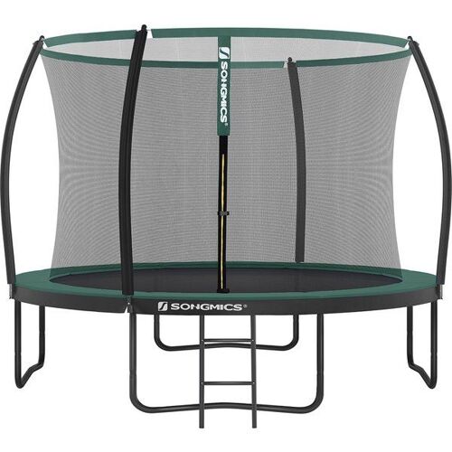 Trampoline Extérieur Avec Échelle, Vert / Ø 305 Cm
