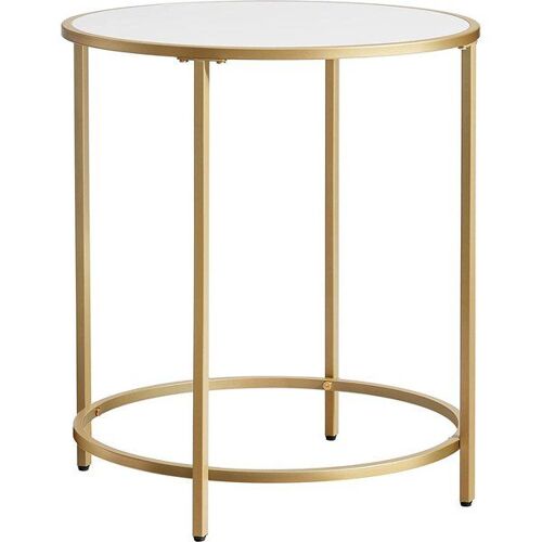 Petite table verre doré