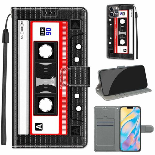 Apple Iphone 12 Pro Max Coque, Saturcase Beau Pu Cuir Magnétique Flip Portefeuille Support Porte-Carte Dragonne Protecteur Coque Housse Étui Pour Apple Iphone 12 Pro Max (Dy-11)