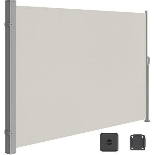 Store latéral rétractable, Beige / 2 x 3 m / Métal traité par poudrage