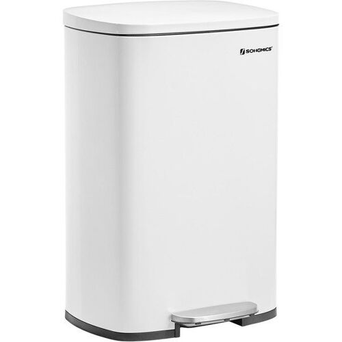 Poubelle de cuisine 50L, Blanc
