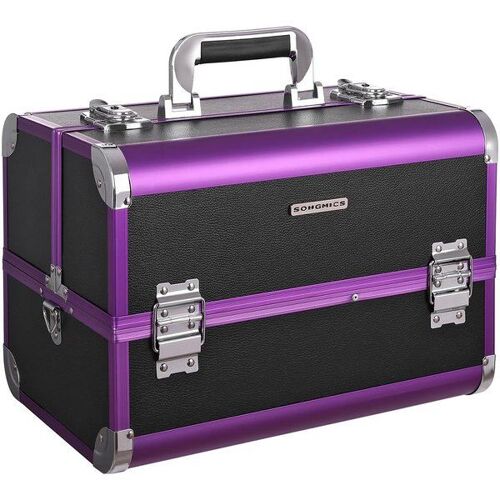 Mallette de maquillage violet noir