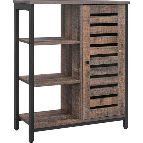 Meuble de rangement industriel, Marron Rustique Froid + Noir