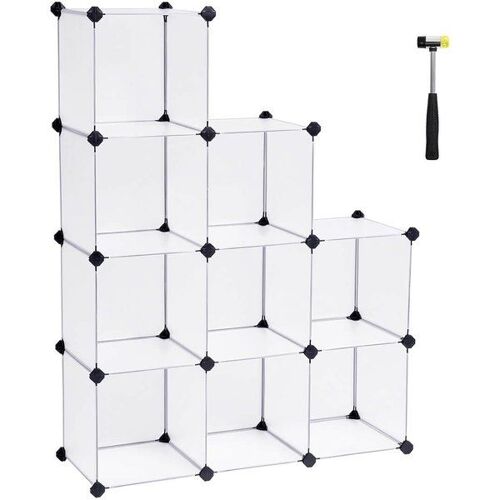 Meuble 9 casiers blanc