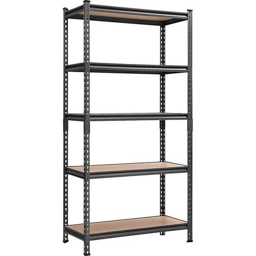 Étagère de rangement à 5 niveaux, Noir