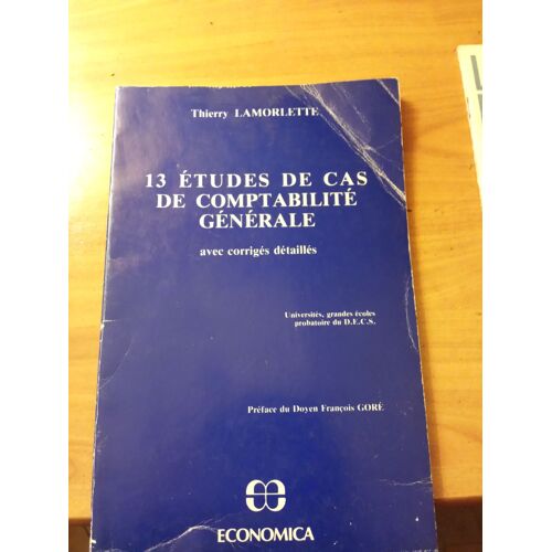 13 Etudes De Cas De Comptabilite Generale