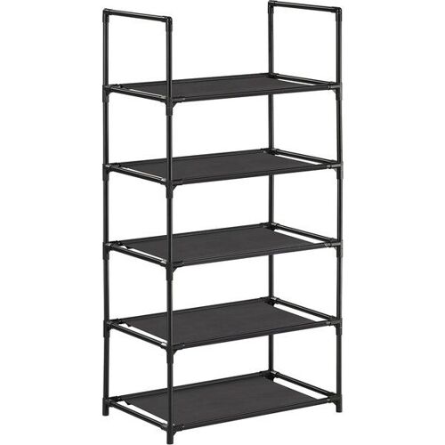 Étagère chaussures 10 niveaux noir
