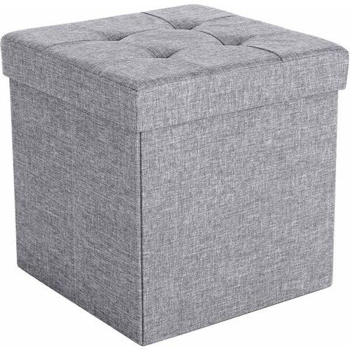 Coffre de rangement 40L gris chiné