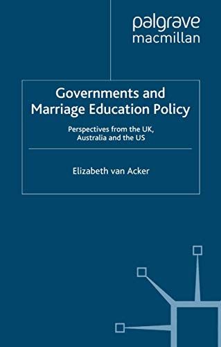 Governments And Marriage Education Policy