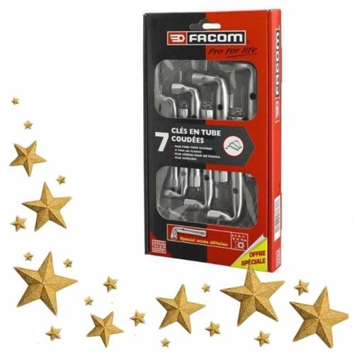 Coffret de 7 clés à pipe nervus, 8 à 14mm