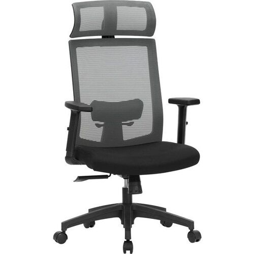 Fauteuil de bureau respirant, Gris