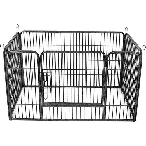 Parc Pour Chiens, Enclos En Métal, Chiot, Petits Animaux, Gris