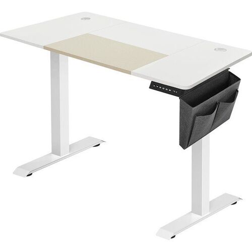 Bureau assis-debout électrique, Blanc