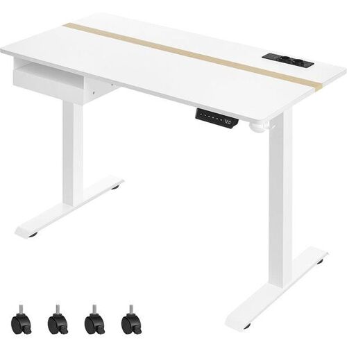 Bureau réglable en hauteur, Blanc