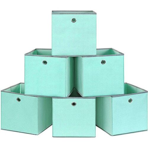 Boîtes de rangement pliables, Vert / 6
