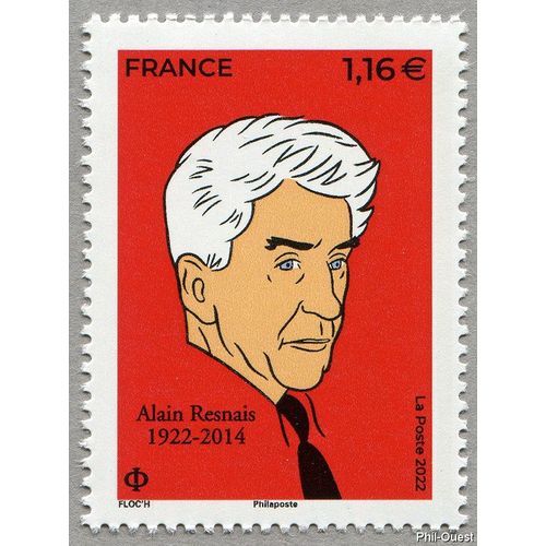 Centenaire De La Naissance D'Alain Resnais Réalisateur Et Scénariste Année 2022 N° 5580 Yvert Et Tellier Luxe
