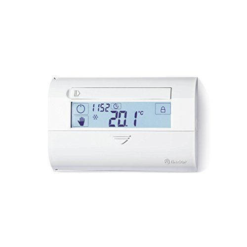 Finder 1C6190030101PAS Programmateur hebdomadaire mural à curseurs Ecran tactile Blanc