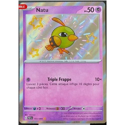 Pokemon Natu 151 / 091 Shiny Ev4.5 Destinées De Paldea