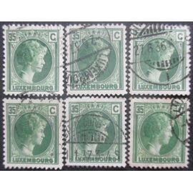 Luxembourg N°221 X 6 Oblitéré