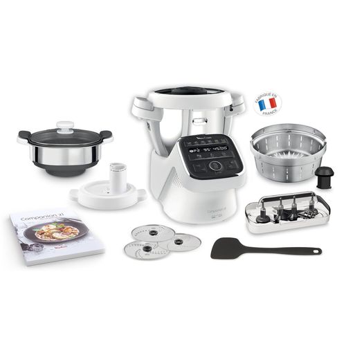 Robot cuiseur multifonction Moulinex companion XL YY4591FG noir/blanc + 8 accessoires