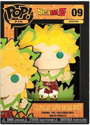 Funko Pop! Enamel Pin Géant Anime 09 Dragon Ball Z Broly Saiyan Légendaire