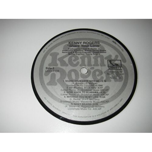 Communiqué De Presse - Press Release Country Kenny Rogers Share Your Love