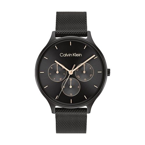 Montre Femme Calvin Klein En Acier Noir