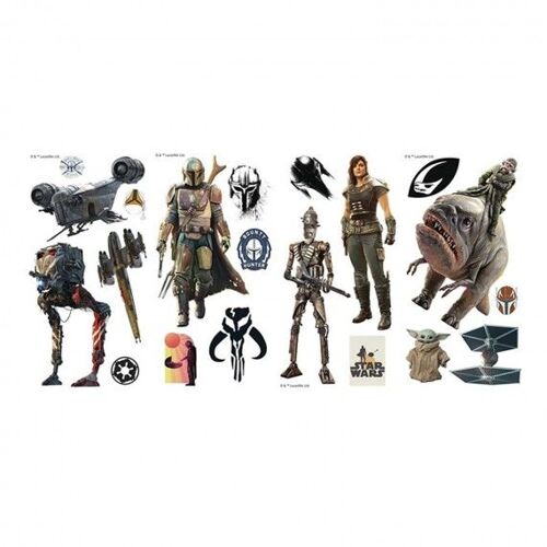 Stickers Muraux Star Wars - Moyens Mandalorian 20x33cm